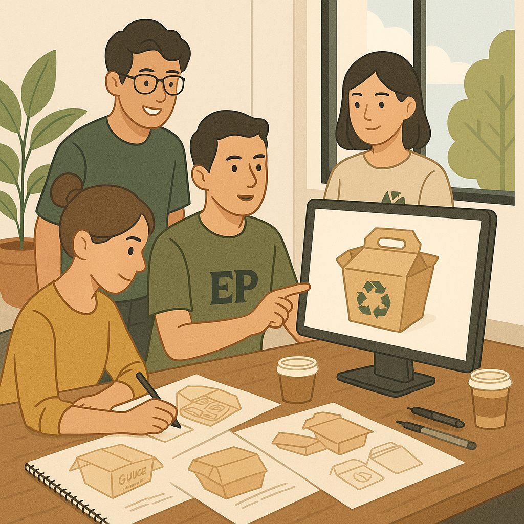 echopack tim meeting dengan konsumen